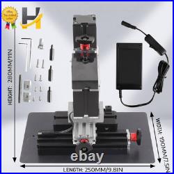 60W Mini Milling Machine 12000RPM DIY Soft Metal Processing Woodworking Lathe