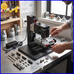 60W Mini Milling Machine 12000RPM DIY Soft Metal Processing Woodworking Lathe