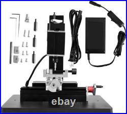 60W Mini Milling Machine 12000RPM Multifunctional DIY Lathe for Metal & Wood