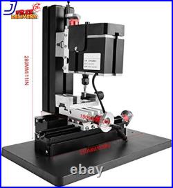 60W Mini Milling Machine 12000RPM Multifunctional DIY Lathe for Metal & Wood
