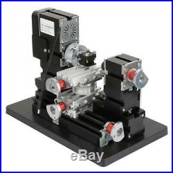 60W Mini Rotating Metal Lathe 12000 RPM Motor for Wood, Metal Glass Plastic