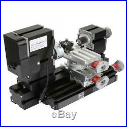 60W Mini Rotating Metal Lathe 12000 RPM Motor for Wood, Metal Glass Plastic