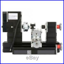 60W Mini Rotating Metal Lathe 12000 RPM Motor for Wood, Metal Glass Plastic