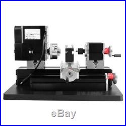 60W Power Metal Mini Lathe Machine Woodworking Soft Metal DIY Tool Modelmaking G