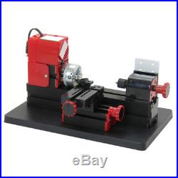 6in1 Mini Lathe Set Tool Motorized Machine Wood Metal Lathe Milling Drilling NEW