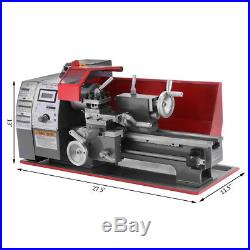 7×12 Mini Metal Turning Lathe machine Automatic Metal Wood Drilling 600W NEW