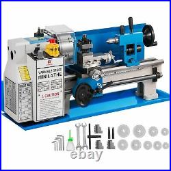 7 x 14 Mini Metal Lathe 550W Precision Variable Speed 2250 RPM 0.75HP