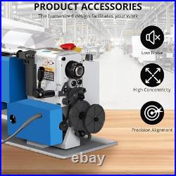 7 x 14 Mini Metal Lathe withLamp 550W Precision Variable Speed 2500 RPM