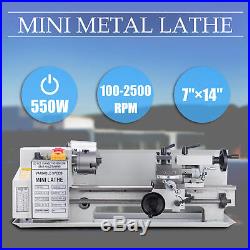 7 x 14Mini Metal Lathe Bed 550W 0-2500 RPM