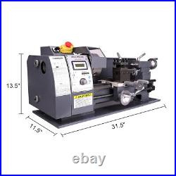 750W 8x16 Automatic Mini Metal Lathe Variable-Speed DC Motor Cutting 2500RPM