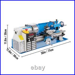 7X14 Mini Precision Wood Lathe 550W Metal Bench Lathe Turning Machine