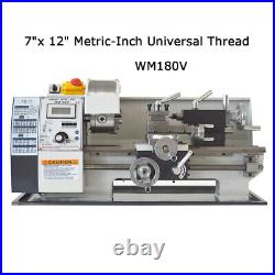 7x 12 Precision Mini Metal Bench Lathe Metric-Inch Universal Thread WM180V
