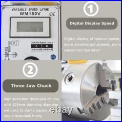 7x 12 Precision Mini Metal Bench Lathe Metric/Inch Universal Thread WM180V