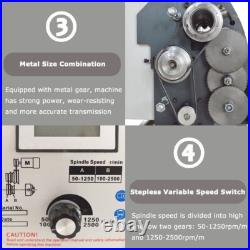 7x 12 Precision Mini Metal Bench Lathe Metric/Inch Universal Thread WM180V