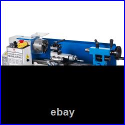 7x12 Precision Mini Metal Lathe, 550W Variable Speed 50-2500 RPM with Lamp