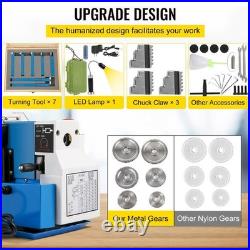 7x14 550W metal bench lathe & mini precision wood turning machine