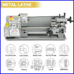 7x14 Digital Mini Metal Lathe Metalworking DIY Processing Variable Speed Bench