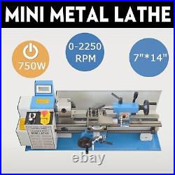 7x14 Metric Metal Lathe Mini Variable Speed Brushless Motor Precision Bench