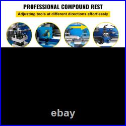7x14 Mini Metal Lathe 0-2500 RPM Variable Speed with4 3-Jaw Chuck Benchtop