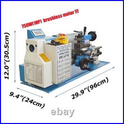 7x14 Mini Metal Lathe Bench Teaching Lathe Brushless Motor Machine Bench