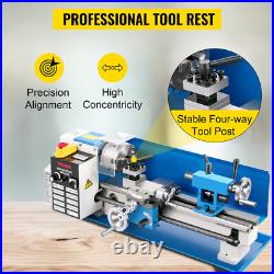 7x14 Mini Metal Lathe Machine Benchtop Digital 550w Variable Speed WithA Lamp US