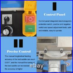 7x14 Precision Metal Lathe Brushless Motor Mini Metalworking Machine 110V