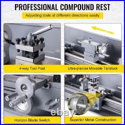 8.3in x 28.3in Mini Metal Lathe with 750W Motor and Variable Speed