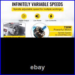 8.3x31.5 Metal Lathe 850W Brushless, 2500 RPM Variable Speed Mini Lathe Machine