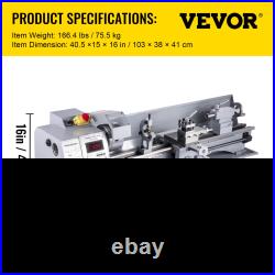 8.3x31.5 Metal Lathe 850W Brushless, 2500 RPM Variable Speed Mini Lathe Machine