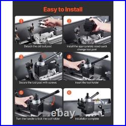 8 Pcs Quick Change Tool Post Set for 10-15 Mini Metal Lathe