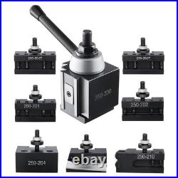 8 Pcs Quick Change Tool Post Set for 10-15 Mini Metal Lathe