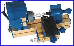8 in 3 Mini Multipurpose Machine Wood Metal Lathe Driller Woodturning Milling