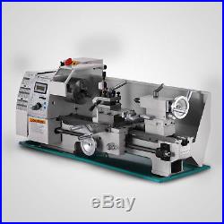 8 x 16Variable-Speed Mini Metal Lathe Bench Top Digital RPM 750W