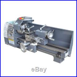 8''x16'' Variable-Speed Mini Metal Lathe Woodworking Metal Gears Bench 750W 110V