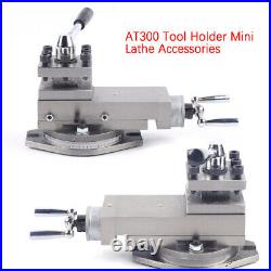 80mm Metal Lathe Machine Tool Holder Universal AT300 Lathe Tool Post Assembly