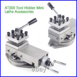 80mm Metal Lathe Machine Tool Holder Universal AT300 Lathe Tool Post Assembly