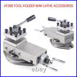 80mm Metal Lathe Machine Tool Holder Universal AT300 Lathe Tool Post Assembly