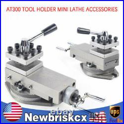 80mm Stroke Mini Lathe Holder AT300 Tool Holder Lathe Accessories Metal Change