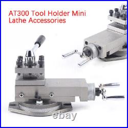 80mm Stroke Universal AT300 Mini Metal Lathe Tool Post Assembly Holder Repalce