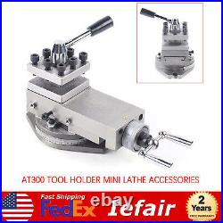 80mm Universal AT300 Lathe Tool Post Assembly Metal Lathe Machine Tool Holder