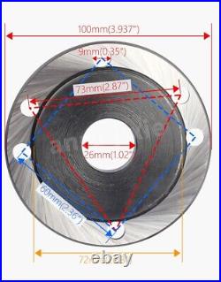 80mm to 100mm Mini Lathe Convertible Flange, 3 Jaw Chuck Transfer to 4 Jaw Chuck