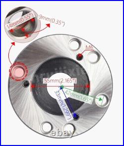 80mm to 100mm Mini Lathe Convertible Flange, 3 Jaw Chuck Transfer to 4 Jaw Chuck