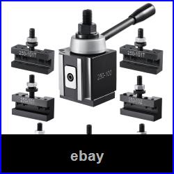 8PC Wedge Type Quick Change Tool Post Set for 6-12 Inch Mini Metal Lathe