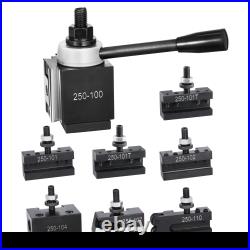 8PC Wedge Type Quick Change Tool Post Set for 6-12 Inch Mini Metal Lathe 8PC Wedge Type Quick Change Tool Post Set for 6-12 Inch Mini Metal Lathe