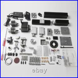 8in1 DIY Tools Mini Wood Metal Lathe Wire Sawing Machine Mill Driller Sander 60W