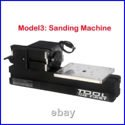 8in1 DIY Tools Mini Wood Metal Lathe Wire Sawing Machine Mill Driller Sander 60W