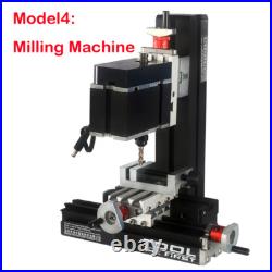 8in1 DIY Tools Mini Wood Metal Lathe Wire Sawing Machine Mill Driller Sander 60W