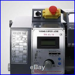 8x14 600W Variable-Speed Mini Metal Lathe Bench Top Digital With5 Turning Tools