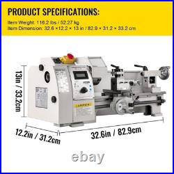8x14 Cast Iron Mini Lathe, 50-2250 RPM, MT2 Taper, 600W