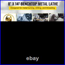 8x14 Mini Metal Lathe 650W, 2250 RPM Variable Speed Precision Metal Lathe